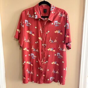Disney Pixar Ratatouille Graphic Men's Casual Shirt Large